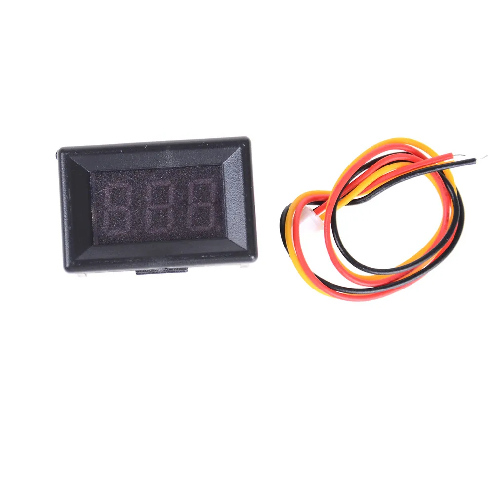 1Set Digital Voltage Meter LED Display 3 Wires DC 0-100V Detection Of DC Voltmeter Voltage Tester For Auto Car LED Display Gauge