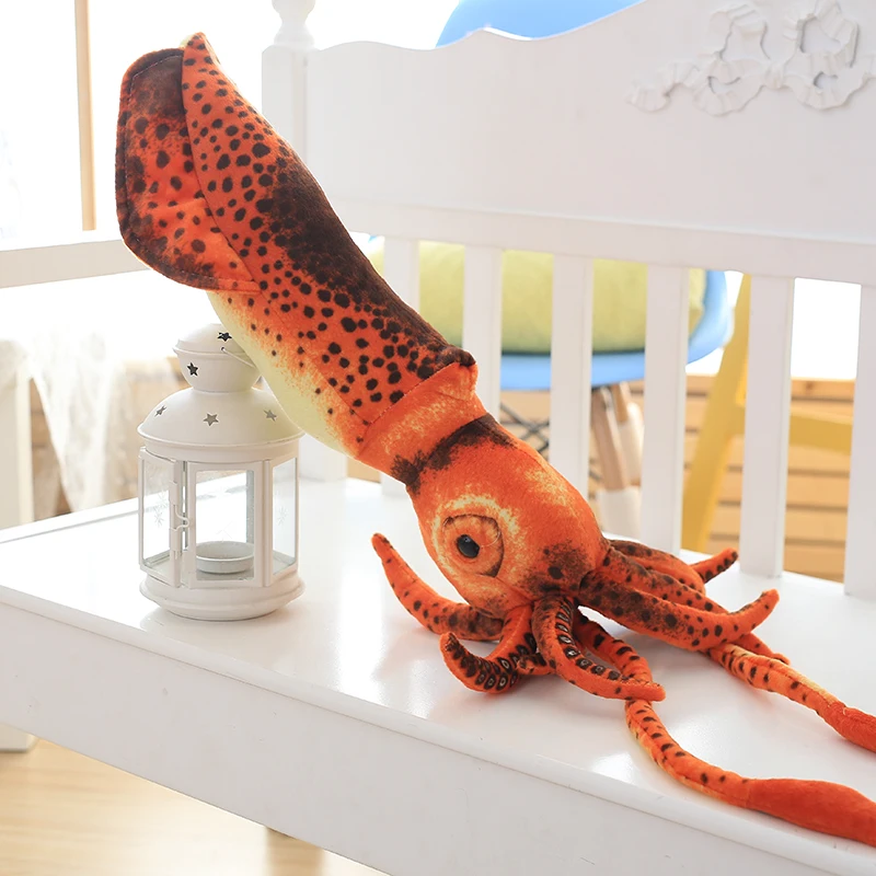 60cm Simulation Squid Octopus Plush Stuffed Toys Funny imprint sea animals toy Christmas Gift for Women Children Kids