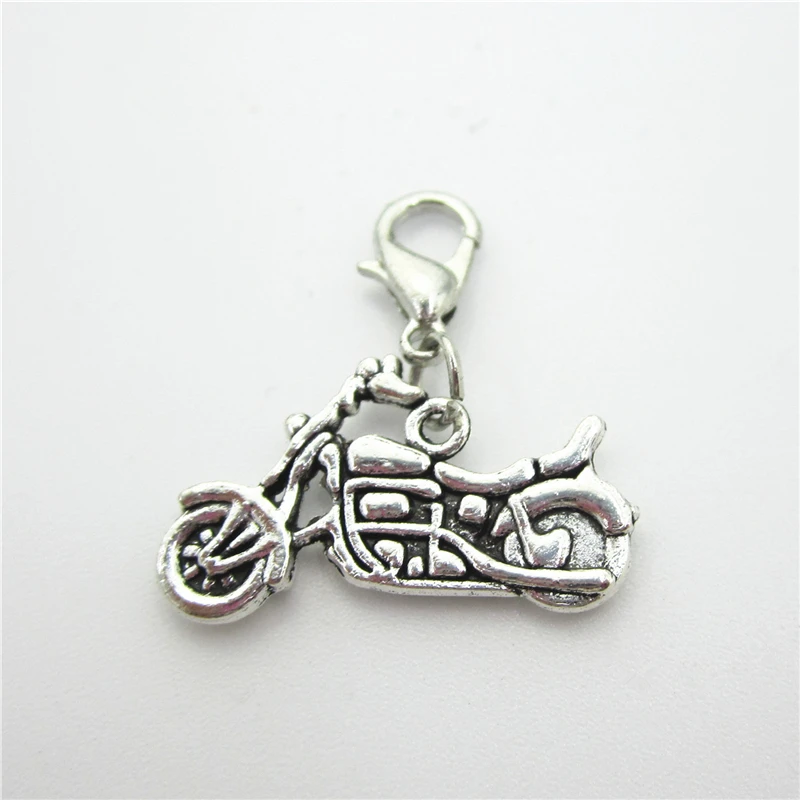 

Whoselase 50pcs/lot Motorcycle Charms dangle charms hanging lobster clasp charm DIY bracelets jewelry accessories charms