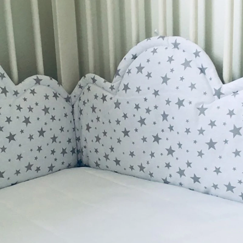 Baby Bed Bumper Cushion Crib Bumper Safety Protection Pad Baby Crib Cloud Style Cartoon Around Cushion YBD017