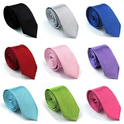 Turquoise Blue Slim Men's Tie Fashion Gravata Solid Ascot Cravat Skinny Necktie for Mariage And Formal Wear