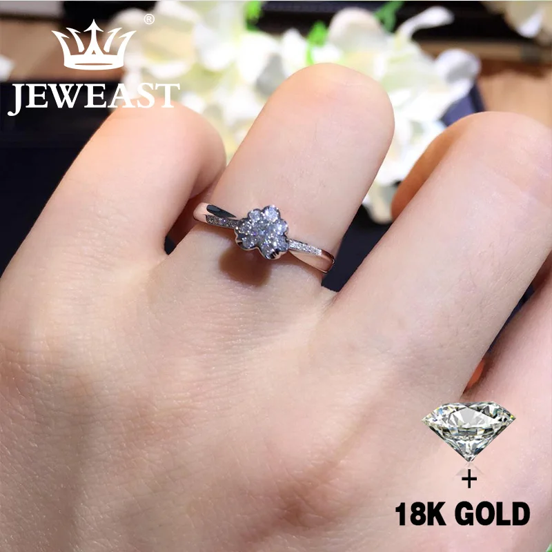 

Natural Diamond 18K Gold Pure Gold Ring Beautiful Gemstone Ring Good Upscale Trendy Classic Party Fine Jewelry Hot Sell New 2023