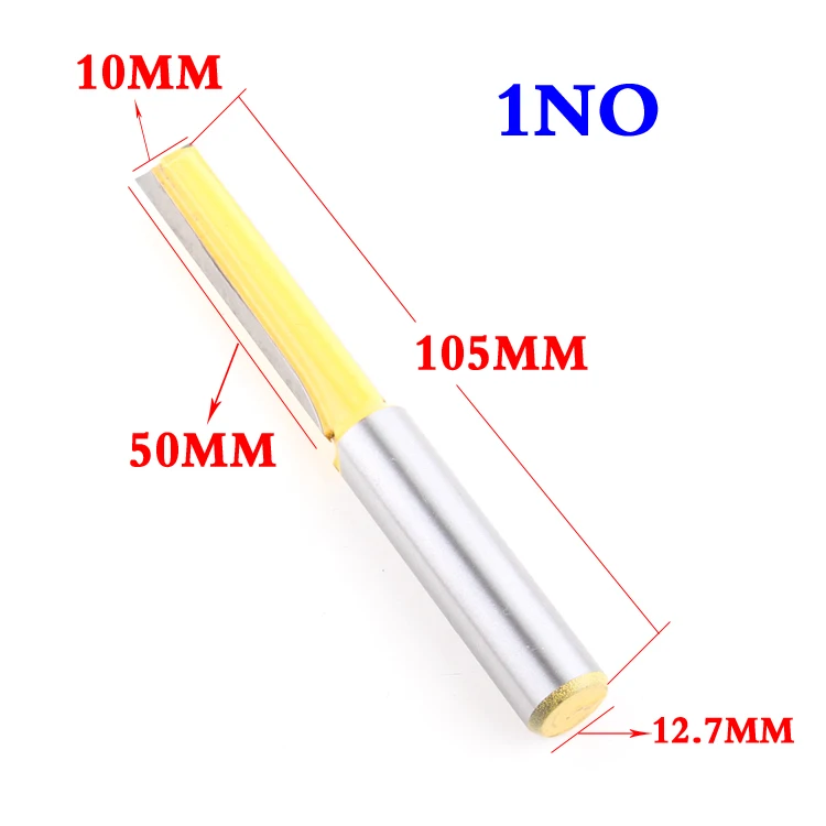 1Pcs 1/2" Shank Long Cleaning Bottom Router Bit Cutter CNC Woodworking Clean Bits