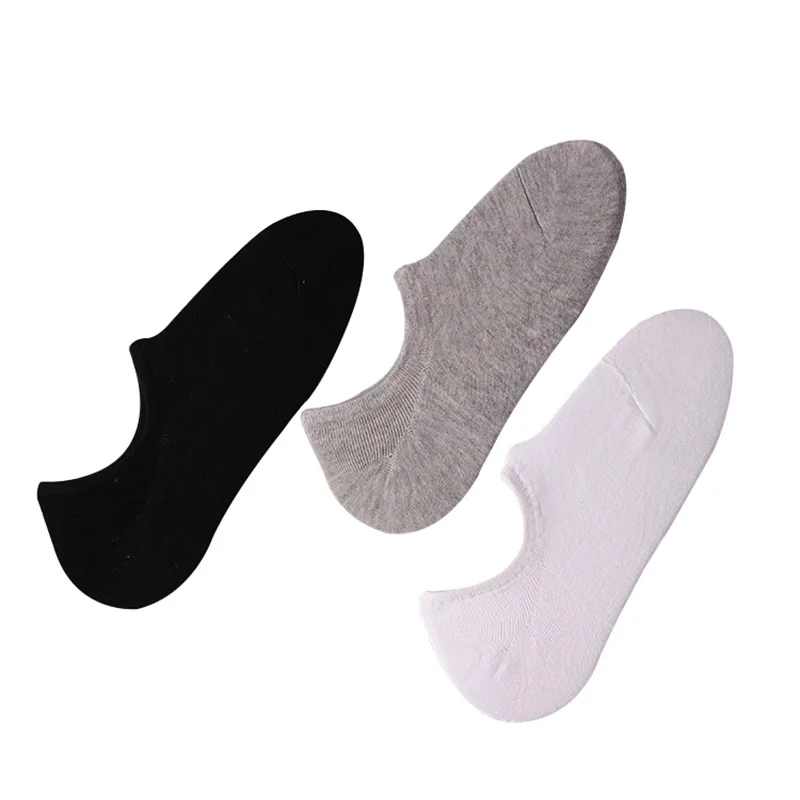 

5 Pairs Men Socks Solid Color Cotton Flat Socks Summer Spring Casual Fashion Invisible Sock Thin Shallow Mouth Male Boat Sock