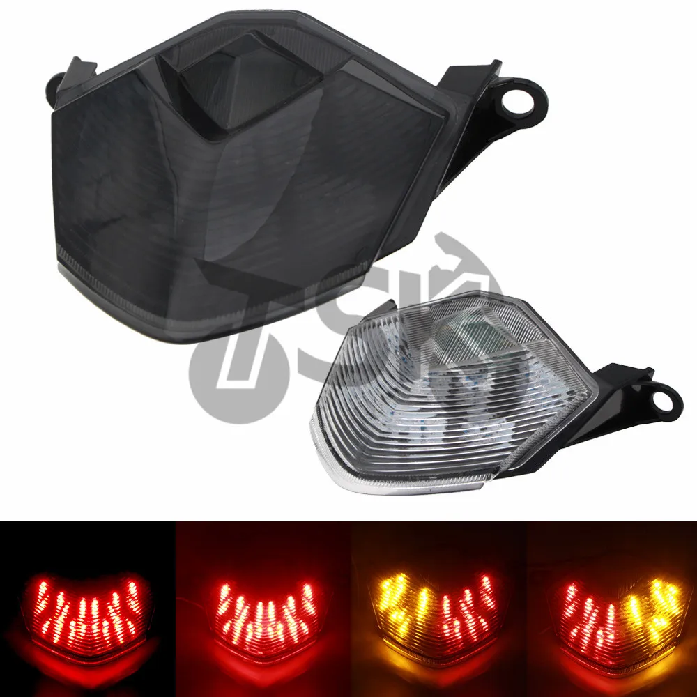 For KAWASAKI ZX 10R ZX10R 2008 2009 2010 2011 2012 Motorcycle LED Rear Turn Signal Tail Stop Light Lamps Integrated