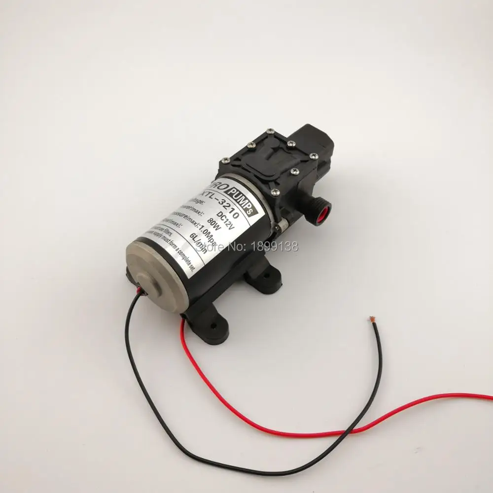 

DC 12V 24V 80W High pressure small water pump Automatic pressure switch control 6Lpm