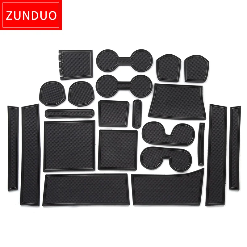 ZUNDUO for Mitsubishi DELICA D:5 d5 Japan in southeast Asi Rubber Anti-Slip Gate Slot Cup Pad Non-Slip Mats Door Mat Accessories