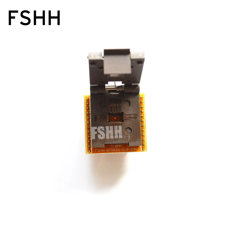 FSHH QFN24 to DIP24 Programmer adapter WSON24 UDFN24 MLF24 ic test socket Size=8mmx6mm Pin pitch=0.8mm