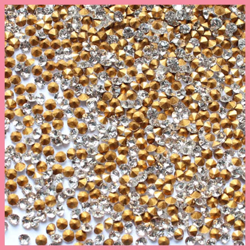 Top Quality Czech Rhinestones 1440pcs/bag 2.3mm Clear Crystal Pointback Stone Bridal Trim Limited Quantity to Sell