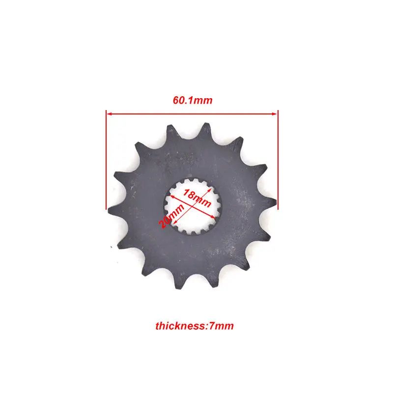 High Quality Motorcycle Front Sprocket 14 Tooth For Suzuki GS125 GS 125 125cc Spare Parts