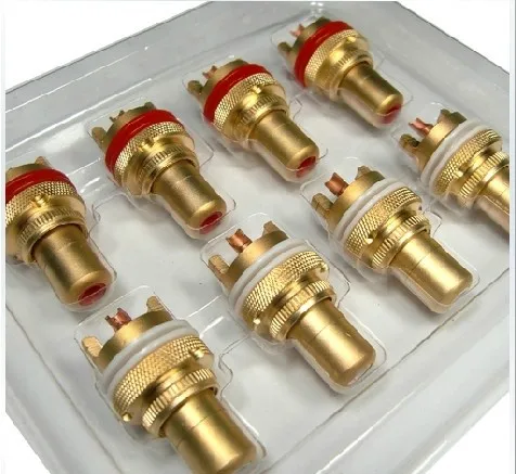 

1 pair (2pcs) DIY rofessional gold RCA terminal DAC level the amplifier chassis audio signal input terminal