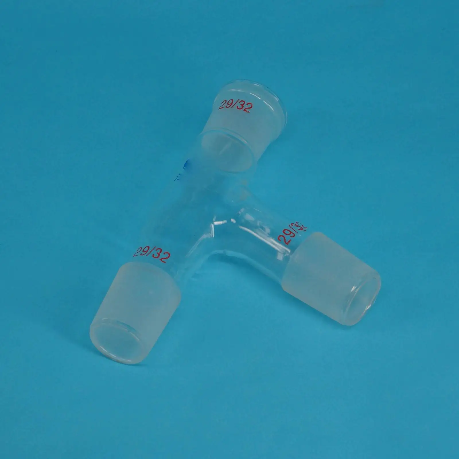 29/32 Joint Borosilicate Glass Distillation Adapter 3-way Claisen 75 Degree Head Connector Tube