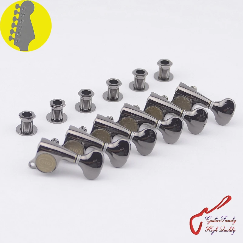 1 Set  Original Genuine 6 In-line GOTOH SGS510Z-S5  Guitar Machine Heads Tuners  ( Cosmo Black ) MADE IN JAPAN