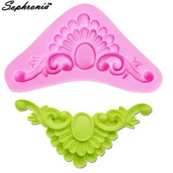 Retro Relief Silicone Baking Mold Chocolate Fondant Wedding Cake Decorating Tools 3D Decorative Sugarcraft Fondant M203