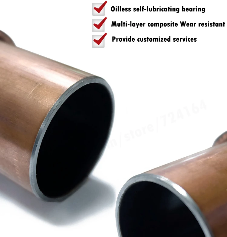 SF-1F 12080 12090 12100 12120 12150 12200 14100 14120 Flange Self Lubricating Composite Bearing Bushing Sleeve Oil free Sliding