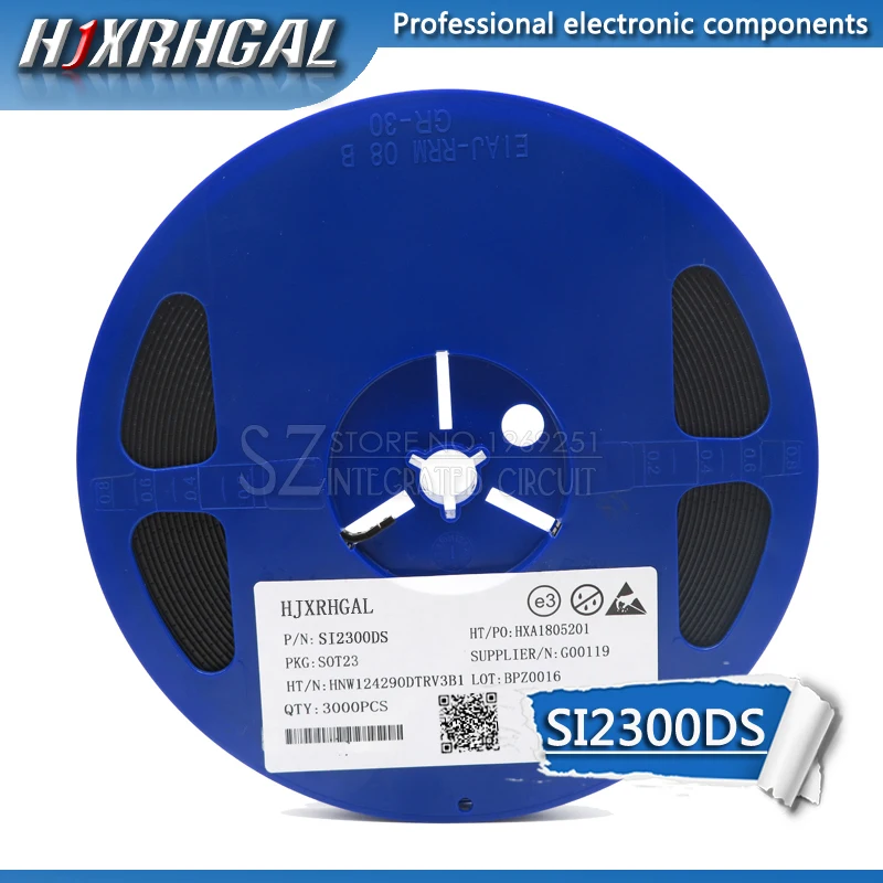 1Reel 3000pcs SI2300DS-T1-E3 SI2300 SI2300DS 2300 sot23 new and original hjxrhgal