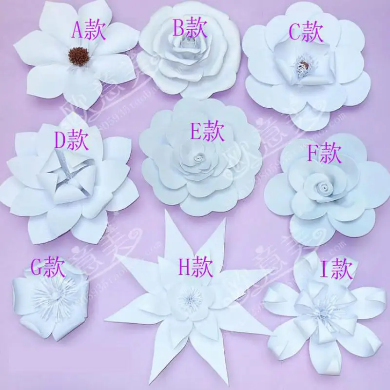 

Giant Paper Foam Rose Flowers Roses 10pcs 20CM Stage Wedding Party Event Background Table Decorations decoracao de festa