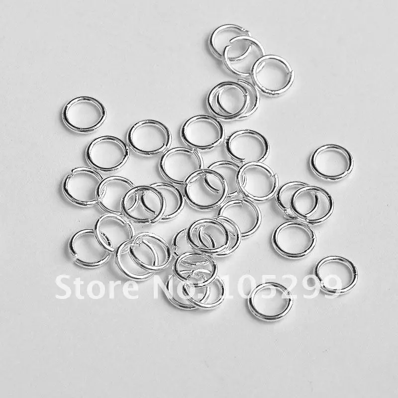 

1000pcs 5mm Diy Making FIndings 925 Sterling Silver Open Jump Ring Components DIY Jewelry jump rings