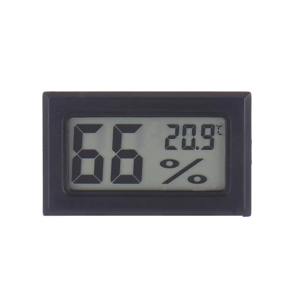 Wireless LCD Digital Indoor Thermometer Hygrometer Mini Temperature Humidity Meter Black White 1PC J3