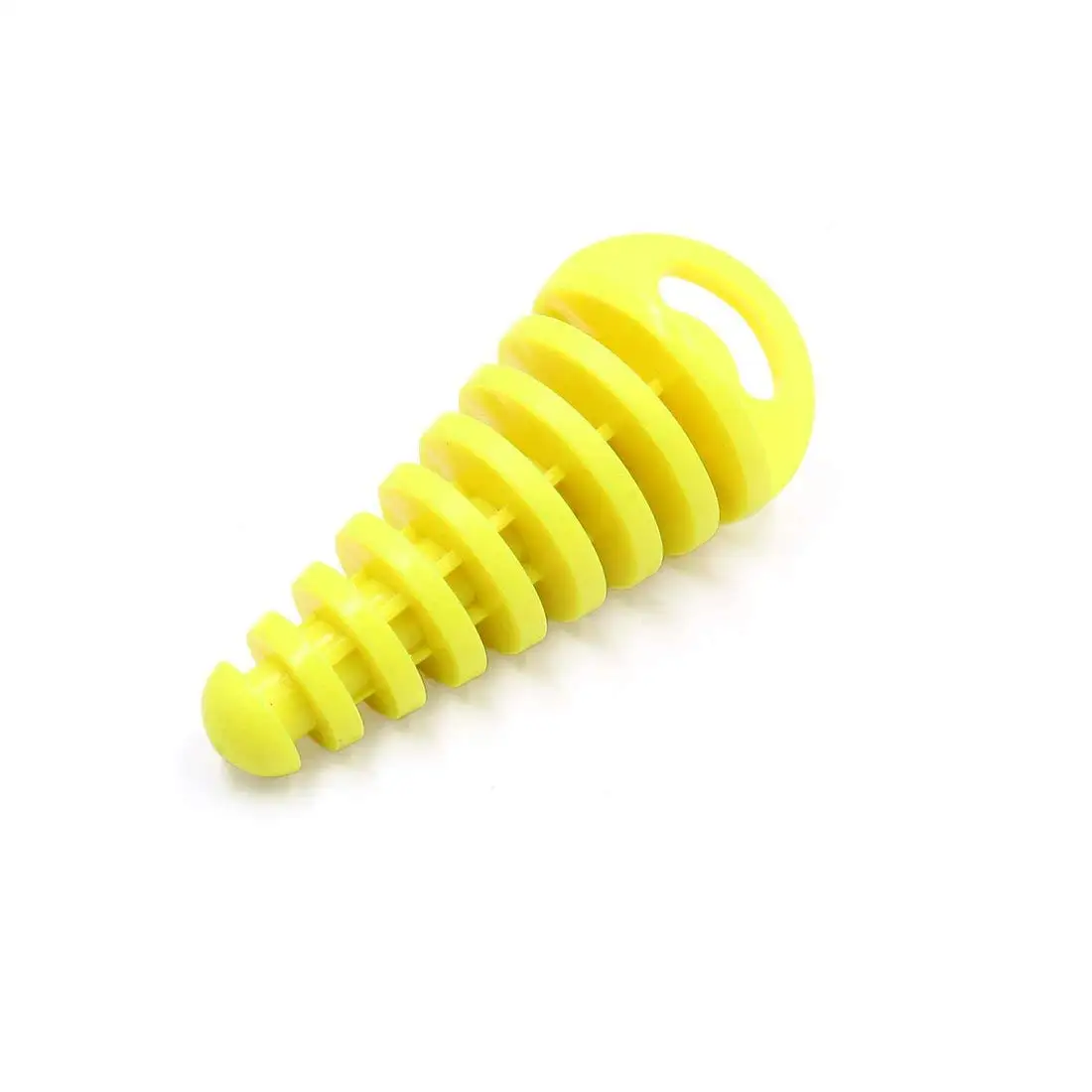 Uxcell Yellow Rubber Motorcycle Muffler Silencer Wash Plug Fit for 15-38mm Outlet Dia