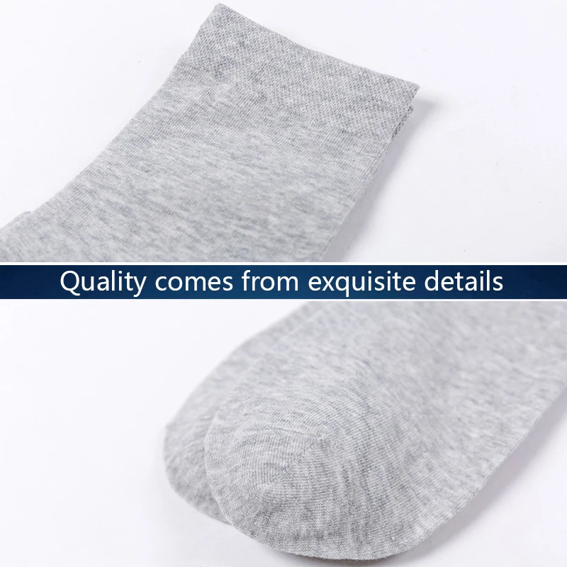 10 Pairs / Lot Men\'s Cotton Socks High quelity New styles Black Business Socks Breathable Autumn Winter for Male size(39-46)