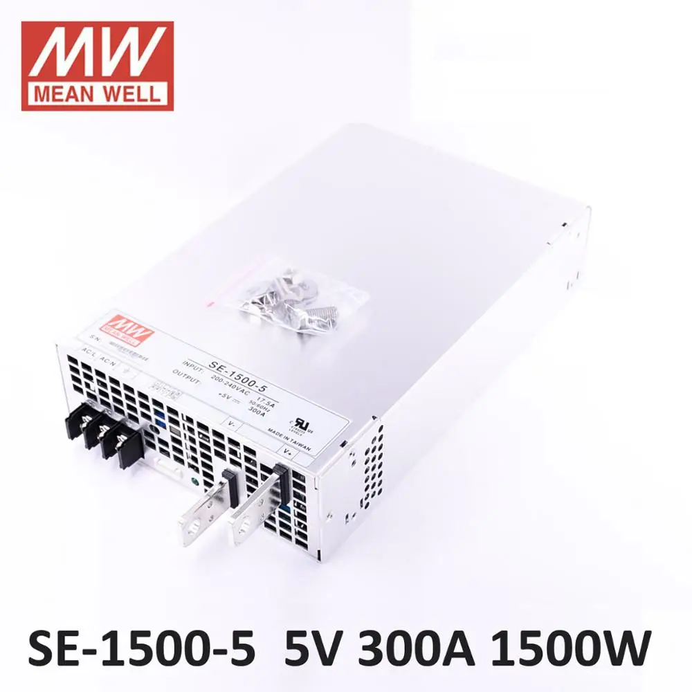 Original Meanwell SE-1500W Power Supply AC 220V to DC 1500W 125A 12V 5V 300A PSU MEAN WELL switch mode Power Supply 24V 48V UL