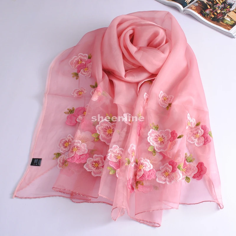 9 Designs Super Fairy Top Quality Ethnic Embroidery Wool Silk Shawl Beading Pashmina Long Scarf Light Warm Winter Scarf Wrap