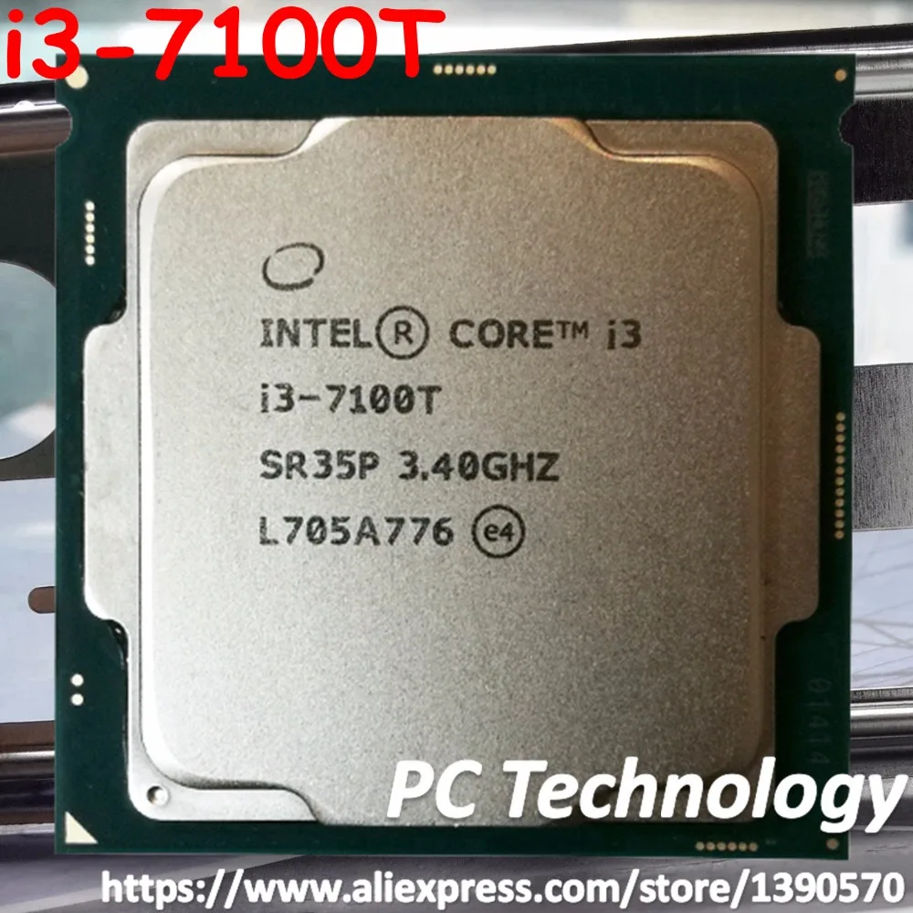 Original Intel Core i3-7100T Dual core 3.40GHz 3MB Cache i3 7100T LGA1151 35W CPU desktop processor free shipping