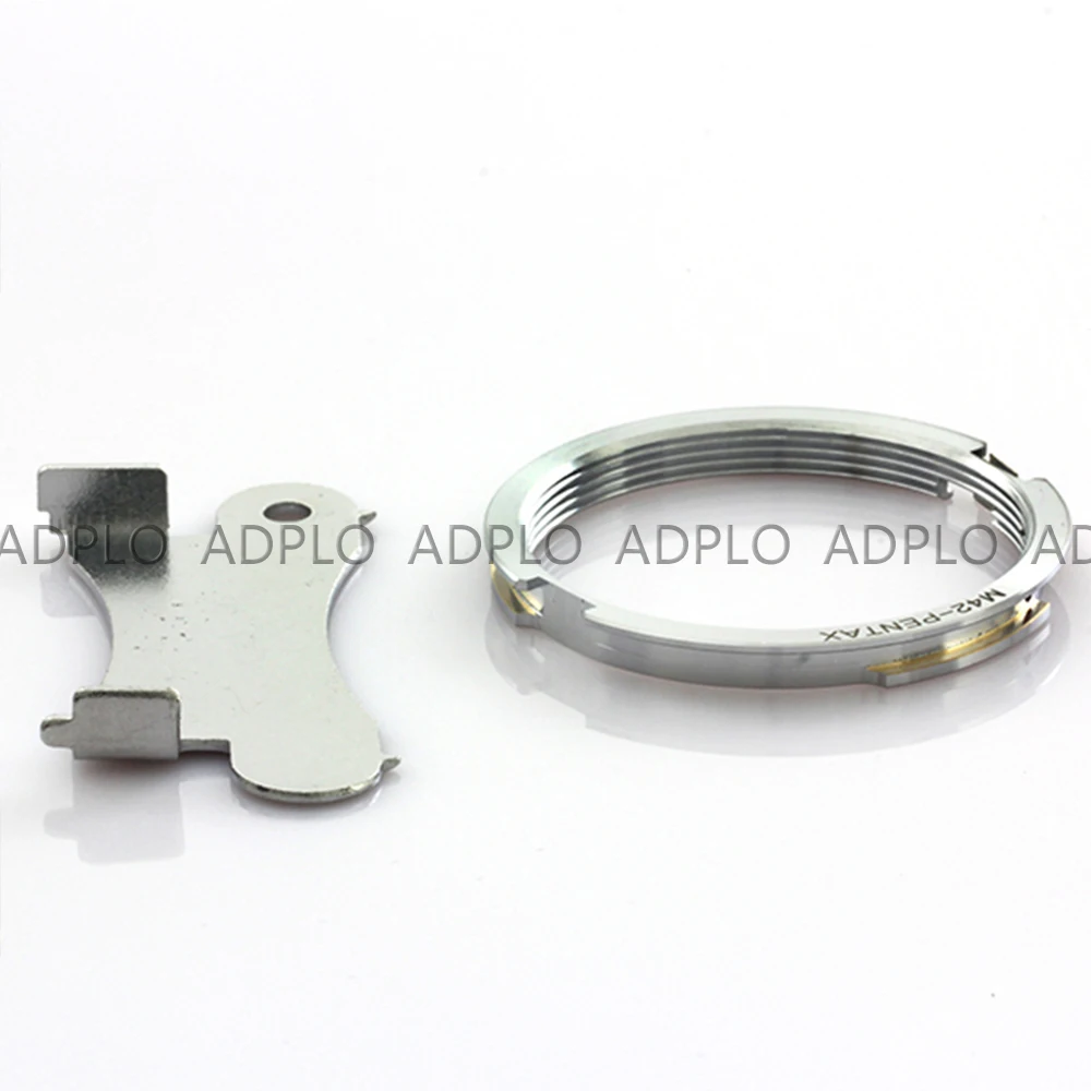 Фотоадаптер для объектива для фокуса Infinity M42 с винтовым креплением для Камеры Pentax для PK M42-PK Ring (серебристый)