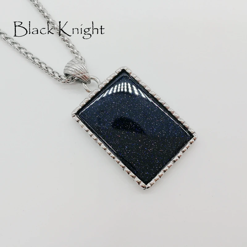 

2024 New Arrival Starry sky Stone pendant necklace 316 stainless steel Navy metallic stone hip hop necklace fashion BLKN0637