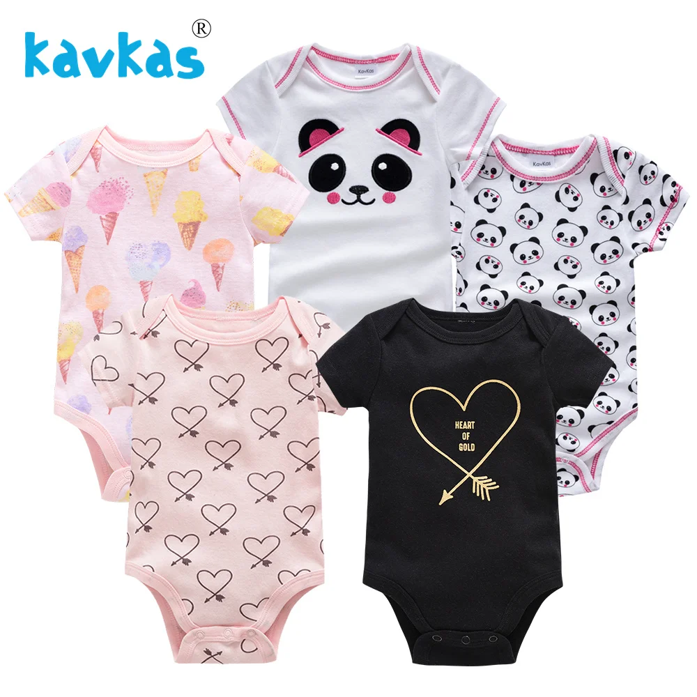 

Cartoon Baby Girl Rompers Summer Newborn Baby Girl Clothes Cotton Boy Clothing Sets Short Sleeve Printed Roupas Infant Jumpsuits