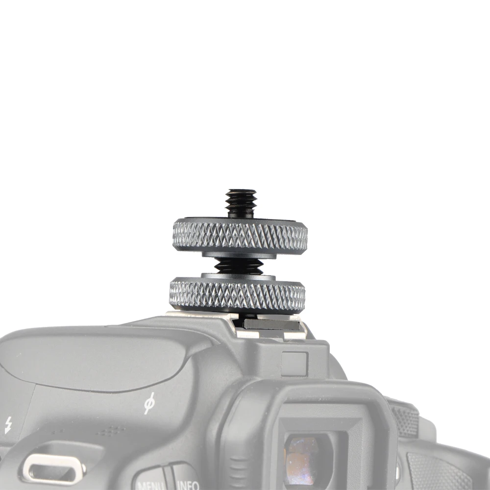 Kamera Hot Shoe Mount zu 1/4 "-20 Stativ Schraube Adapter Flash Schuh Halterung für DSLR Kamera Rig Led licht Monitor Video mikrofon