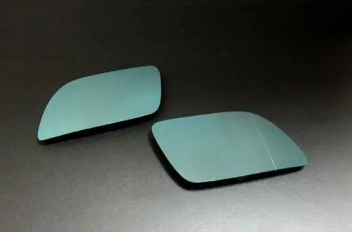 

High quality car-styling Blue Tinted Aspherical Side Mirror Glass for Polo 9N