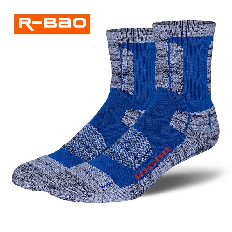 R-BAO Winter Thicken Cotton Mountaineer Hiking Snowboarding Ski Socks For Women Men Camping Keeping Warm Outdoor Sports Socks