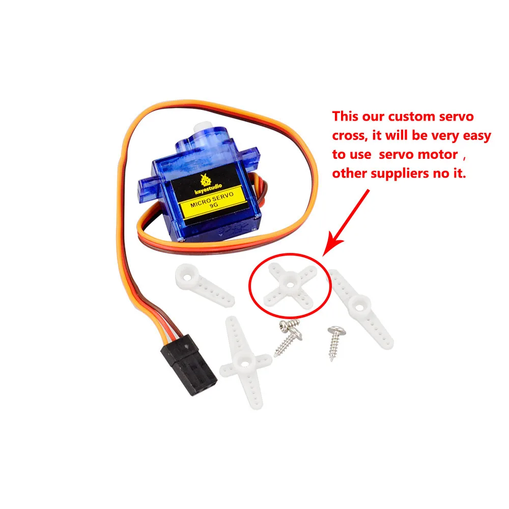 3 PCS Keyestudio MINI SG90 9G 90 Degrees Servo Motor Blue with PH2.54 Connector For Arduino Robot