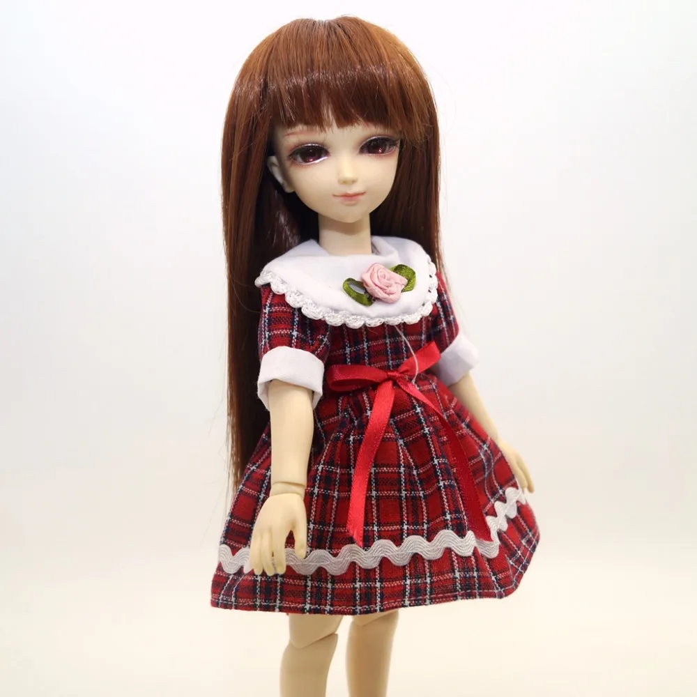

1/6 BJD кукла красное платье сетки одежда юбка для 1/6 11 "27" AOD YOSD DOD DK DZ HEDUOEP