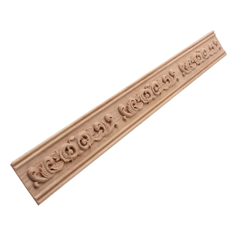 VZLX Wooden Carved Wood Twist Lines Style Decorative Indoor Door Semi Home Decor Decoration Accessories Figurines Miniatures