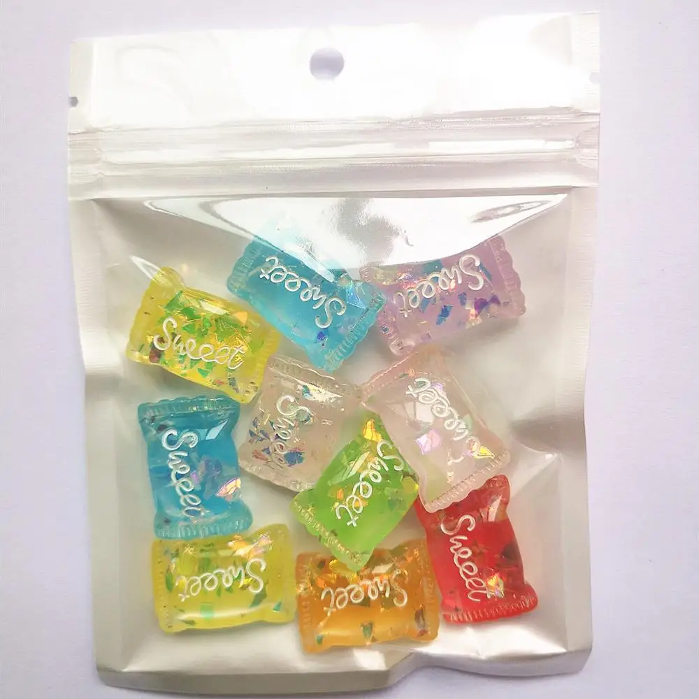 10pcs Slime Charms Candy Sweet Sugar Polymer Slime Box Toy For Children Charms Modeling Clay DIY Accessories For Kids