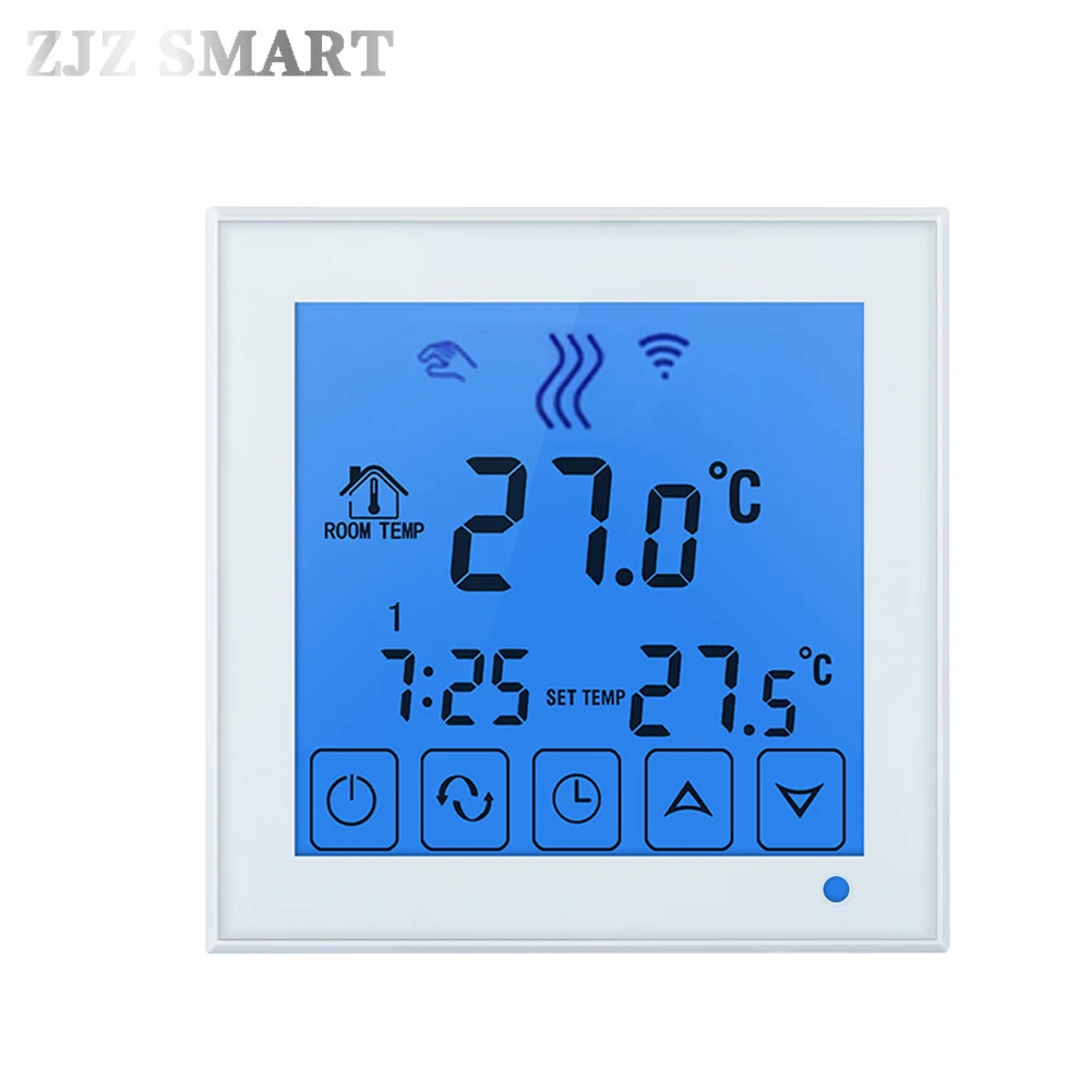 Termostato inteligente programable por aplicación Wifi para calefacción de agua, controlador de interruptor de temperatura para suelo caliente, casa inteligente