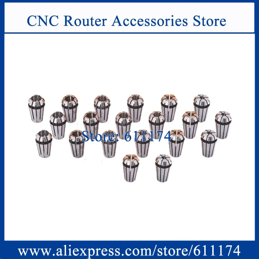 

20pcs Full set standard ER11 1-7mm spindle collect Chuck collet for 800W and 1.5kw spindle motor