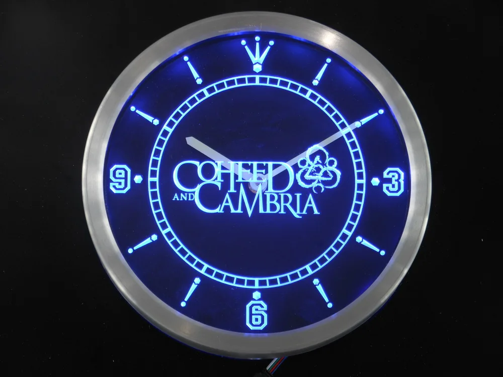 nc0156 Coheed Cambria Beer Bar Neon Light Signs LED Wall Clock