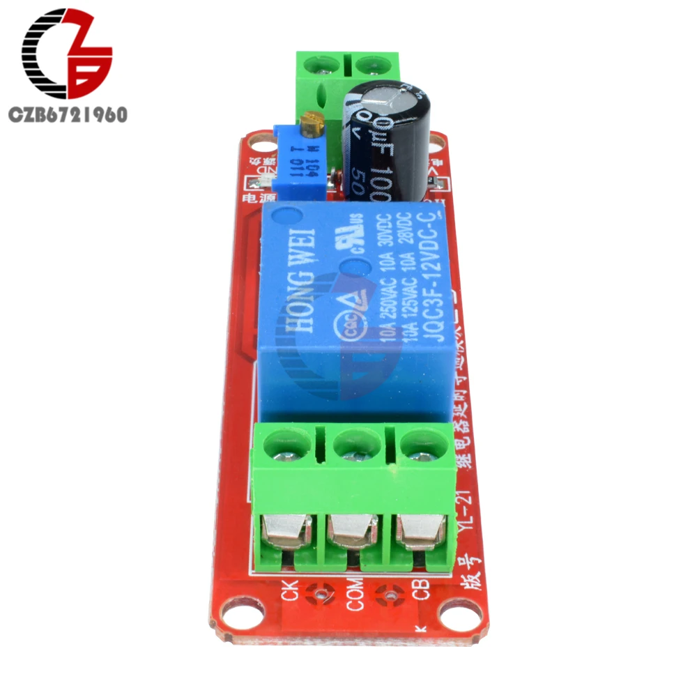 DC 5V 12V Time Delay Relay NE555 Time Relay Shield Timing Relay Timer Control Switch Car Relays Pulse Generation Duty Cycle