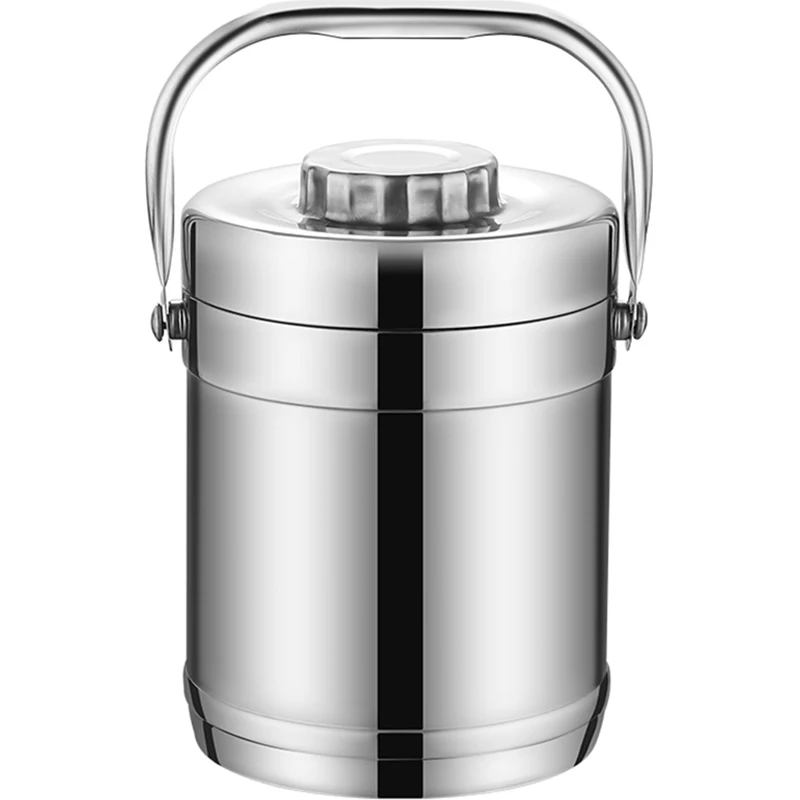 Double Wall Stainless Steel Vacuum Thermo Heated Lunch Box Containers Kids Adult School Student Large Food Bento Box Portable