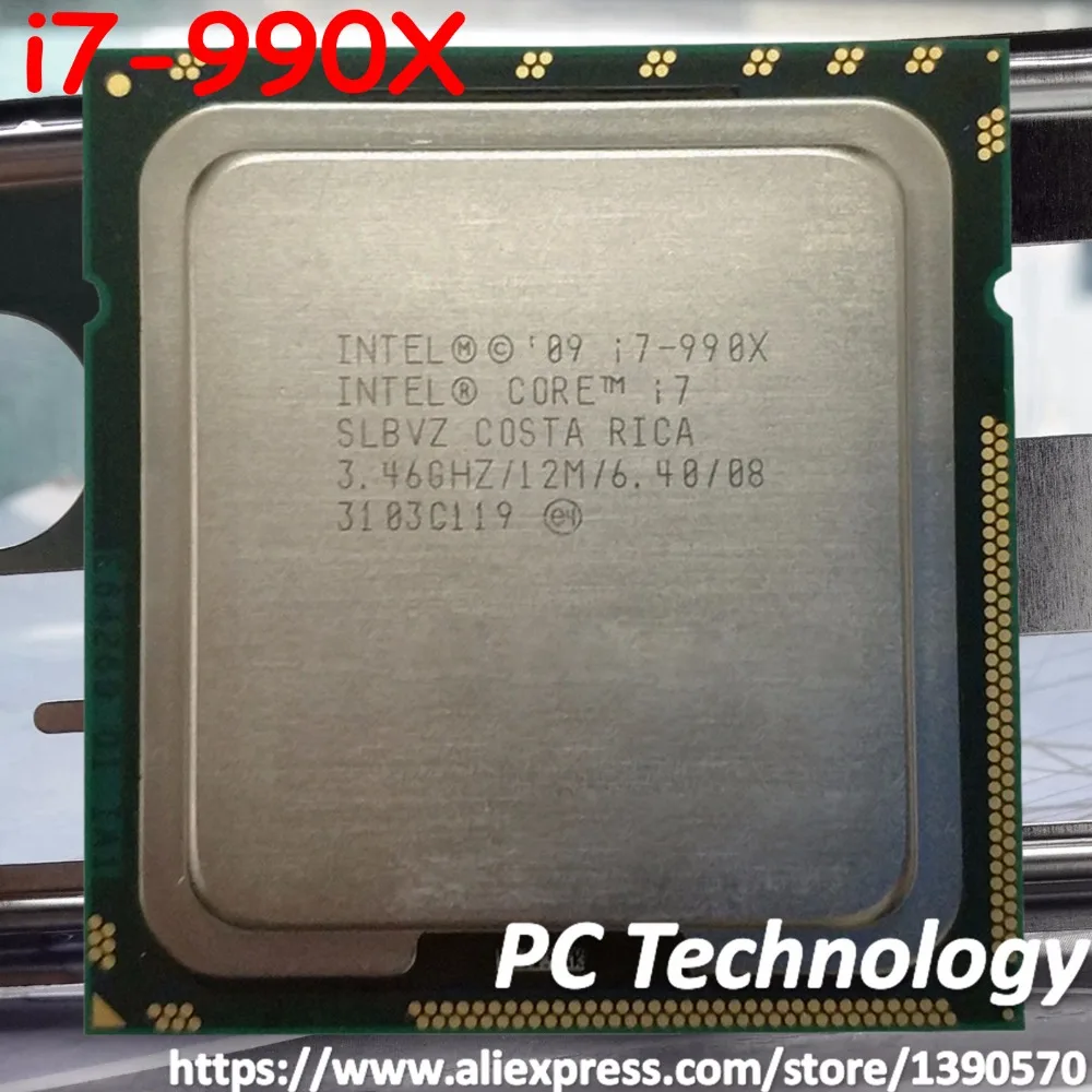Processador Intel Core™ Original Extreme Edition i7 990x 3.46ghz 6-core 12m Cache Cpu Lga1366 130w