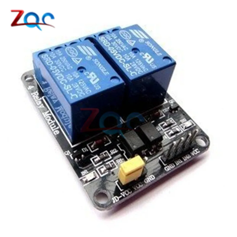 1PCS 5V 2-Channel Relay Module Shield for Arduino ARM PIC AVR DSP Electronic 5V 10A 2 Channel Relay Module