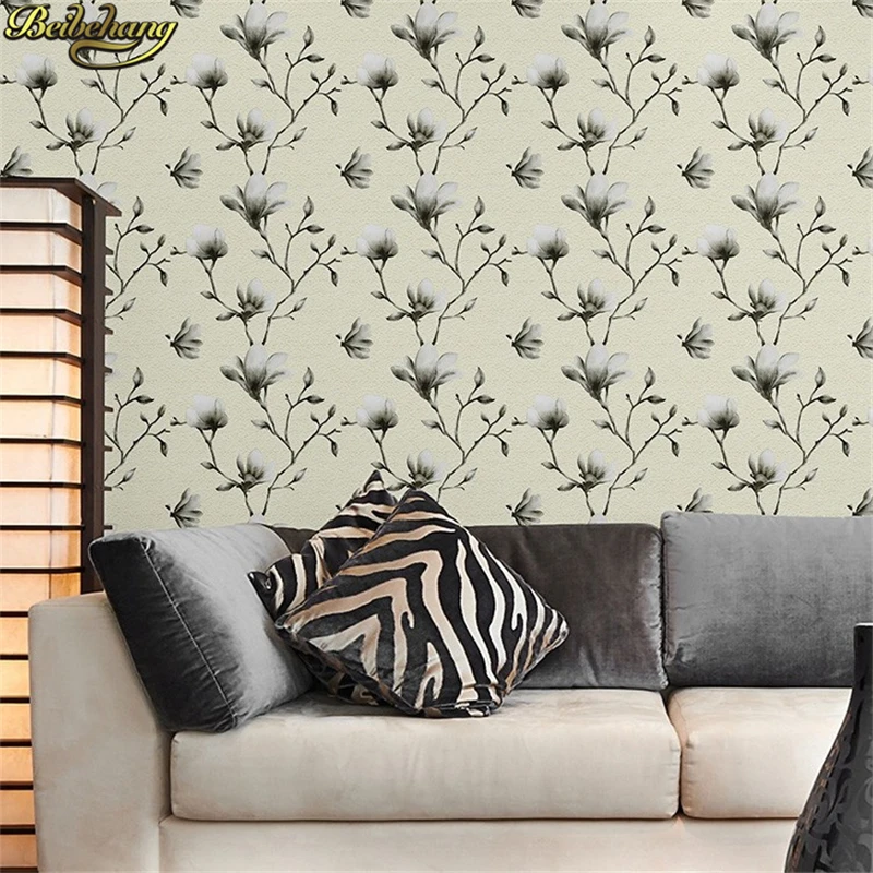 

beibehang European papel de parede 3d Magnolia wallpaper for walls 3 d wall papers home decor living room bedroom painting roll