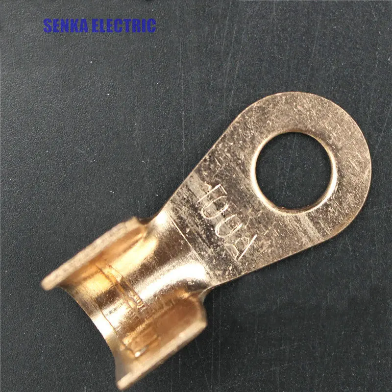 

20 Pieces 100A Cable Copper Lug Battery Connector Ring Terminal OT-100A