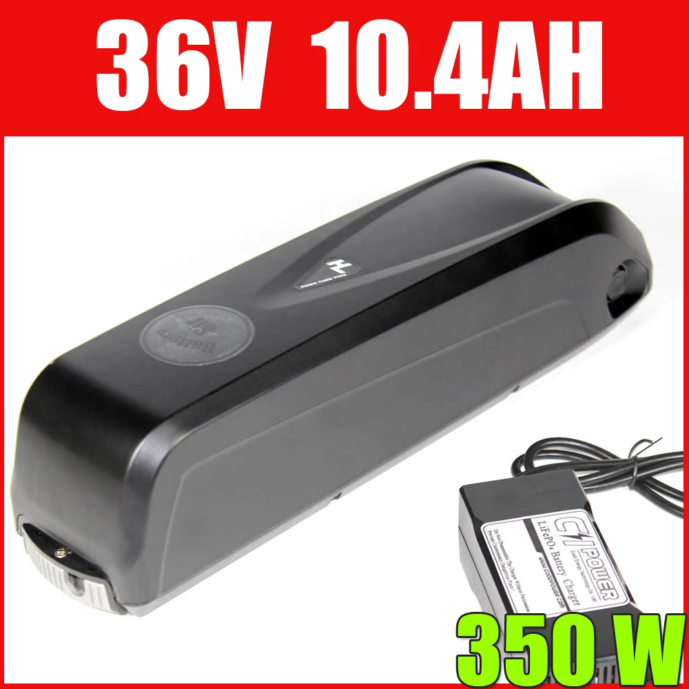 

36v 10ah electric bike battery down tube type electric bike Samsung lithium Hailong bottle battery pack free charger tax duty