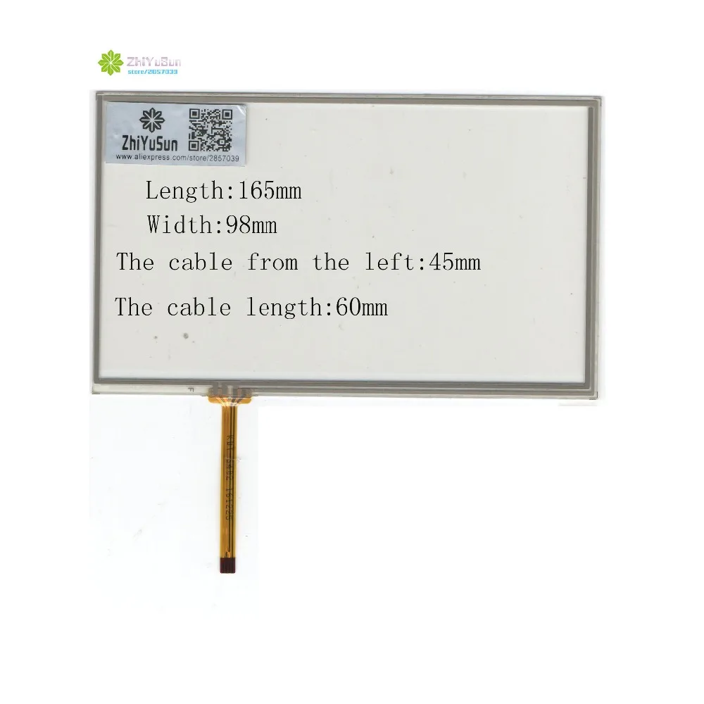 

ZhiYuSun Wholesale KDT-5402 165mm*98mm NEW 7inch 4 lines For Car DVD touch screen panel 165*98 glass this is compatible