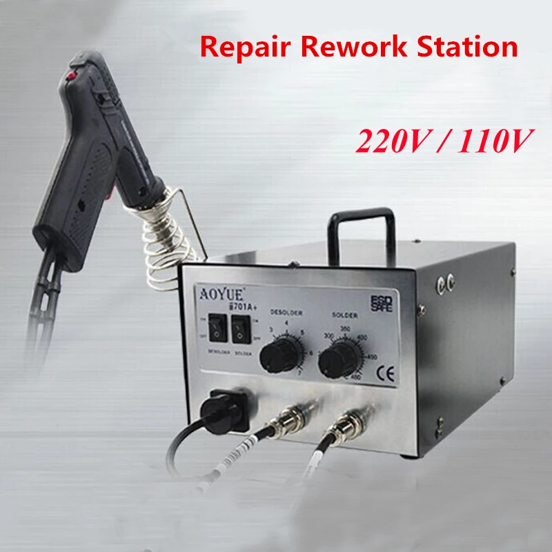 Aoyue I701A+ Thermostat Suction Tin Gun Repairing System Repair Rework Station 110V/220V